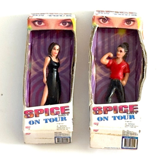 VINTAGE Spice Girls “On Tour” Mini Dolls set of 2: Victoria and Melanie C - Picture 2 of 5